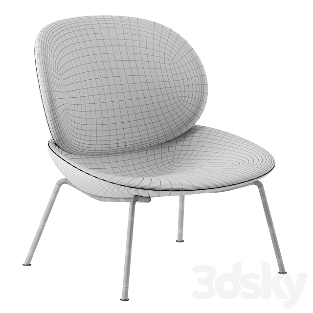 Tellin armchair by Arflex 3DSMax File - thumbnail 3