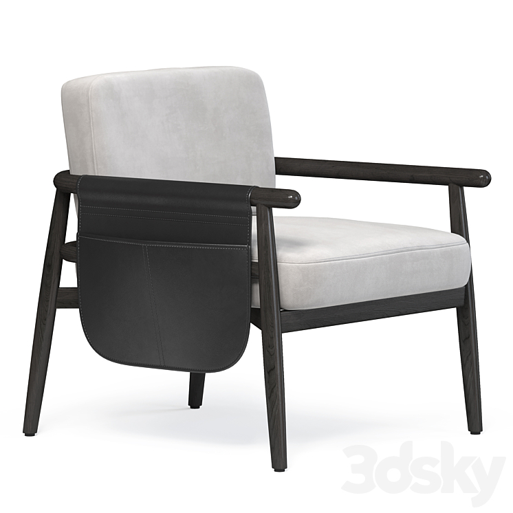 TERESA armchair 3DS Max Model - thumbnail 1