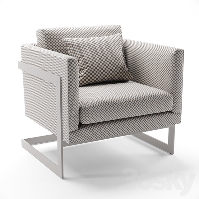 Thayer Coggin Lounge Chair by Milo Baughman 3DSMax File - thumbnail 3