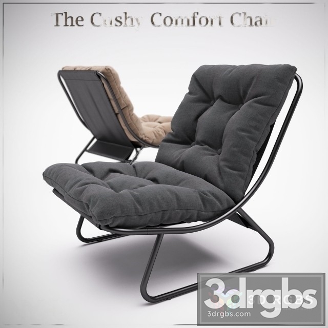 The Cushy  Comfort Chair 3dsmax Download - thumbnail 1