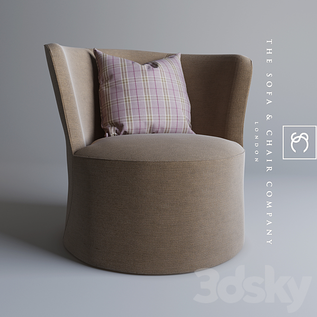 The Sofa and Chair company “Oliver” 3DSMax File - thumbnail 2