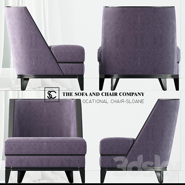 THE SOFA AND CHAIR COMPANY – SLOANE 3DSMax File - thumbnail 1