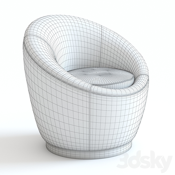 The Sofa & Chair Bailey Armchair 3DS Max - thumbnail 2