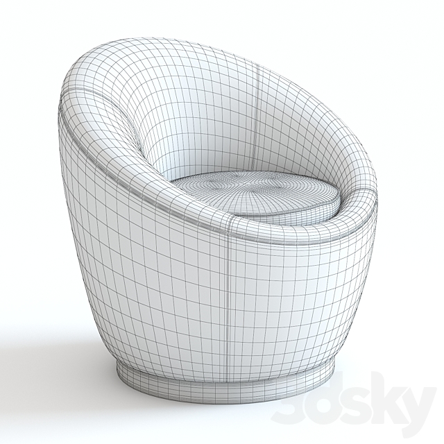 The Sofa & Chair Bailey Armchair 3DSMax File - thumbnail 2