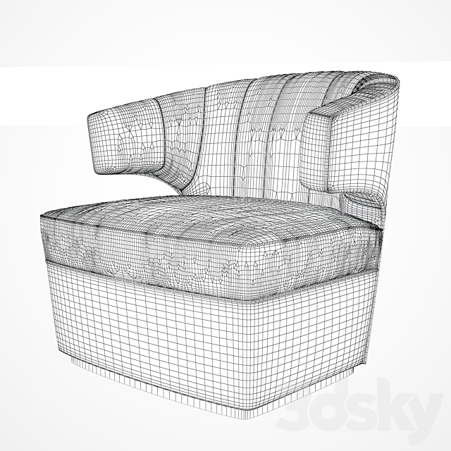 The Sofa & Chair Company _ OCCASIONAL CHAIR 001 3ds Max - thumbnail 3