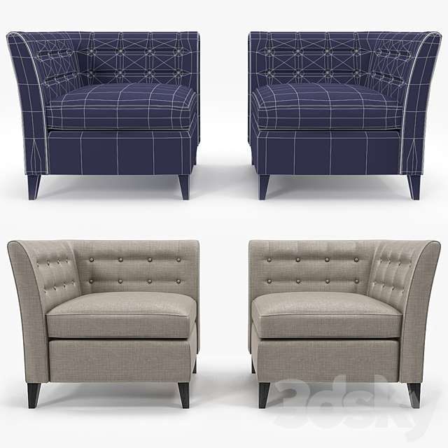 The Sofa & Chair Company Bennet 3ds Max - thumbnail 1