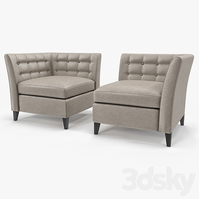 The Sofa & Chair Company Bennet 3ds Max - thumbnail 2