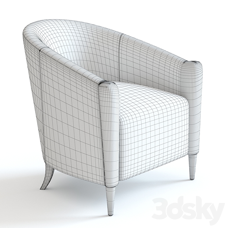 The Sofa & Chair Greco Armchair 3DS Max - thumbnail 2