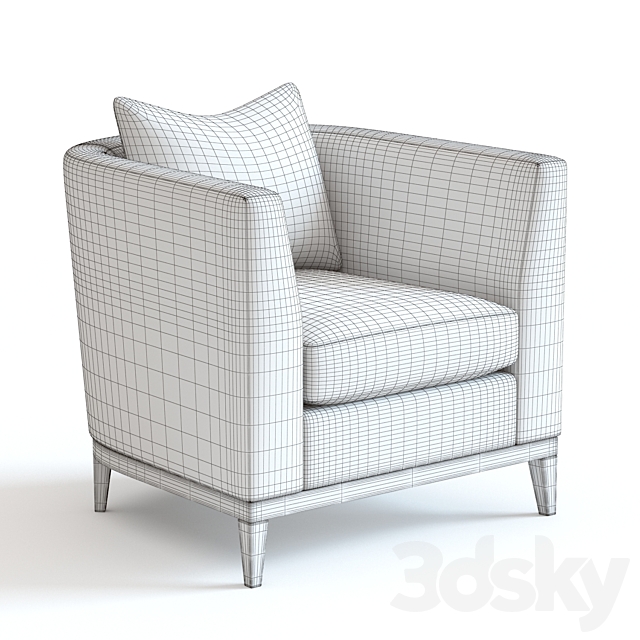 The Sofa & Chair Linnell Armchair 3ds Max - thumbnail 2