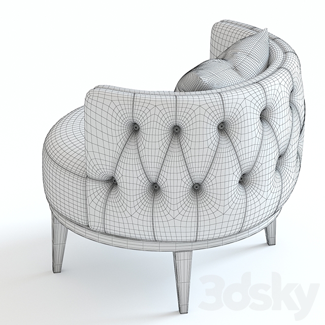 The Sofa & Chair Oscar Armchair 3DSMax File - thumbnail 3