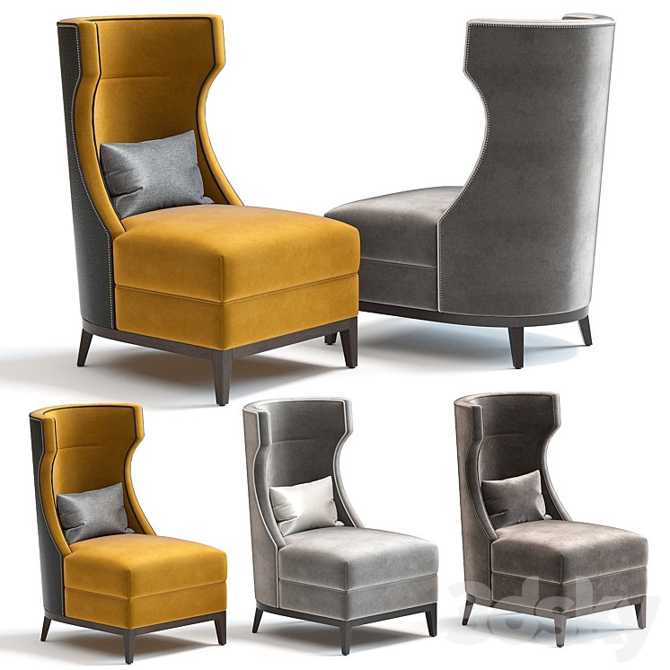 The Sofa & Chair Parker Armchair 3DS Max - thumbnail 1