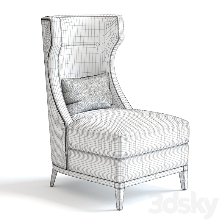 The Sofa & Chair Parker Armchair 3DS Max - thumbnail 2