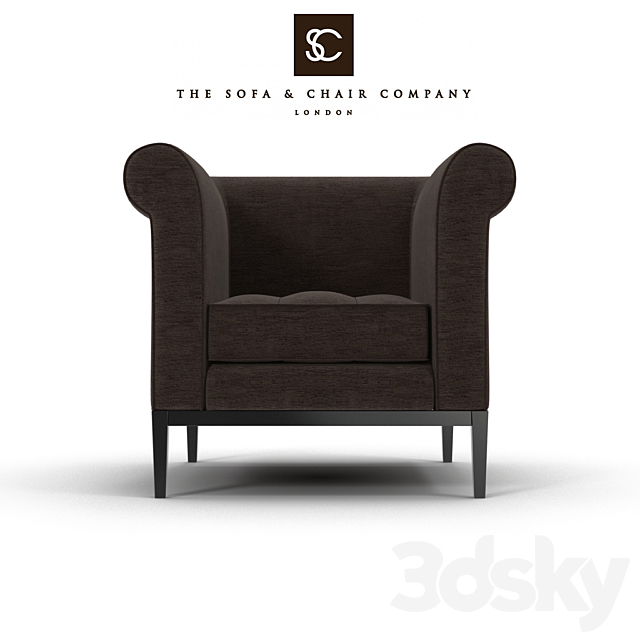 The Sofa&Chair Co Rubens Armchair 3DS Max Model - thumbnail 2