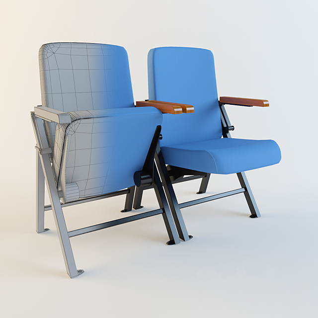 Theater Chair 3ds Max - thumbnail 1