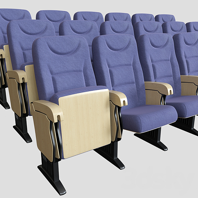 theater seating 3DS Max Model - thumbnail 3