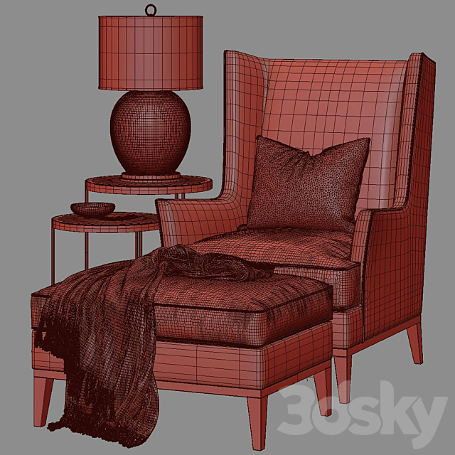 TheSofa & ChairCompany _ Occasional Chair 3DSMax File - thumbnail 2