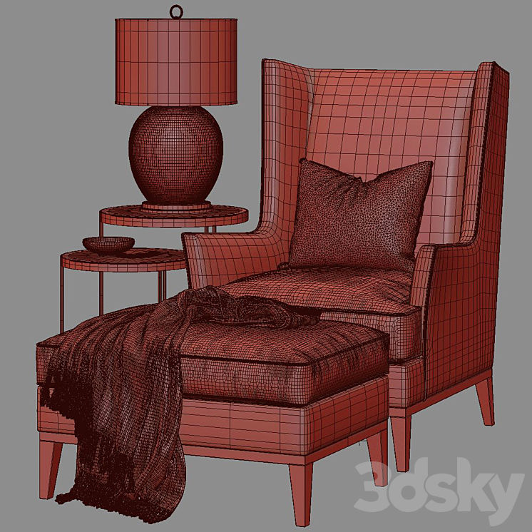 TheSofa & ChairCompany \/ Occasional Chair 3DS Max - thumbnail 2