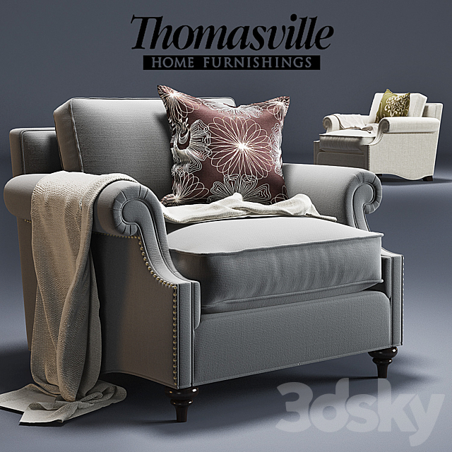 Thomasville Ancil Armchair 3DSMax File - thumbnail 1