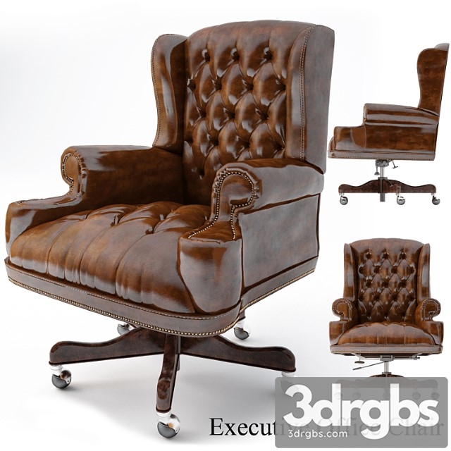 Thomasville executive office chair working chair 3dsmax Download - thumbnail 1