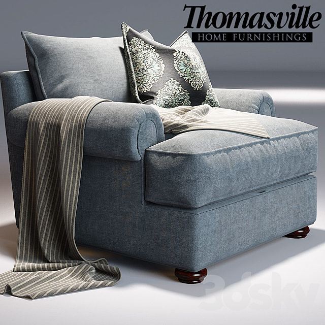 Thomasville_Portofino chair_Portofino Armchair 3DSMax File - thumbnail 1