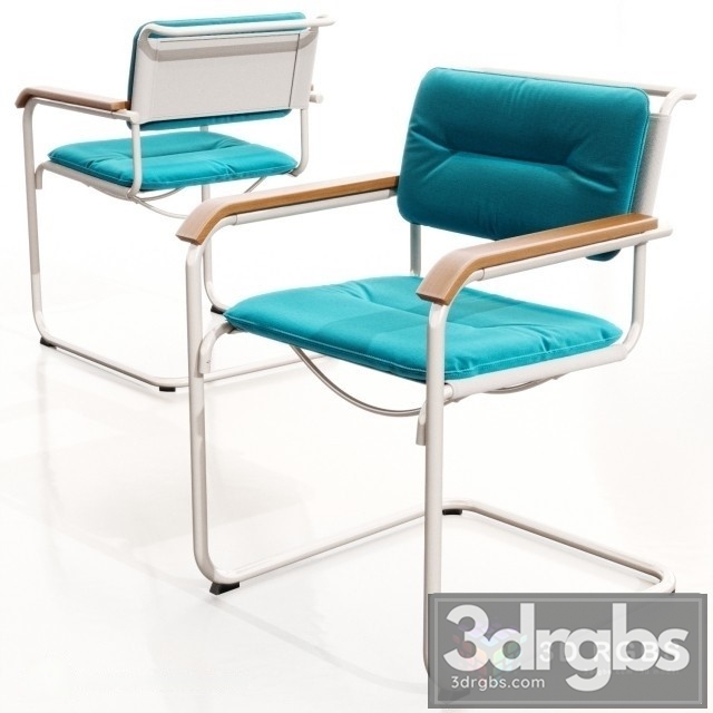 Thonet S 34 N With Cushion 3dsmax Download - thumbnail 1