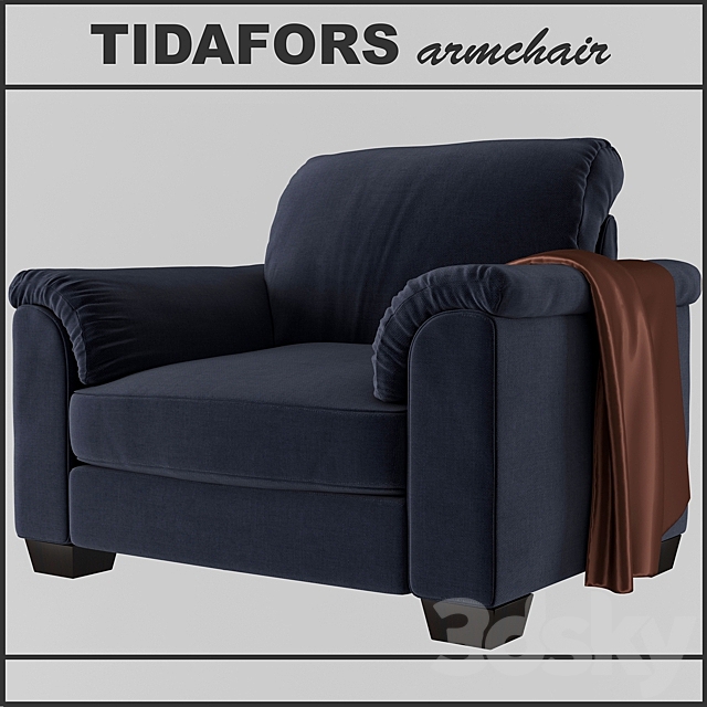 TIDAFORS armchair 3DS Max Model - thumbnail 2