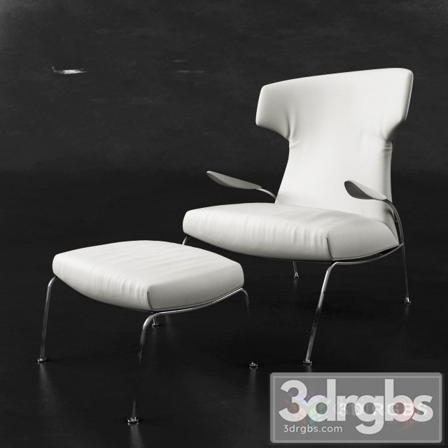 Tify Armchair White 3dsmax Download - thumbnail 1