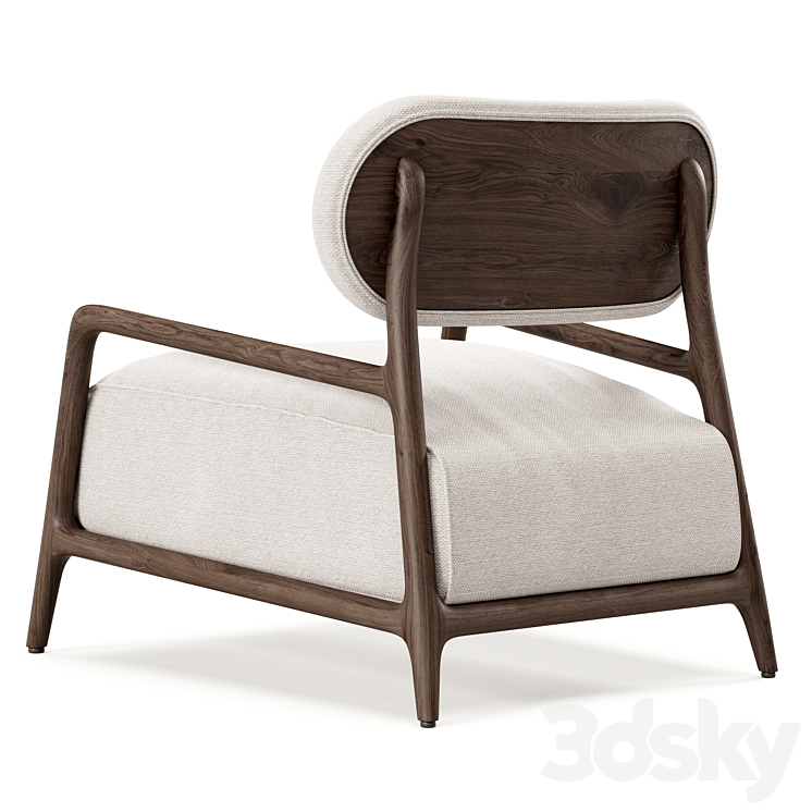 Tikamoon Mindi Romane Armchair 3DS Max Model - thumbnail 2