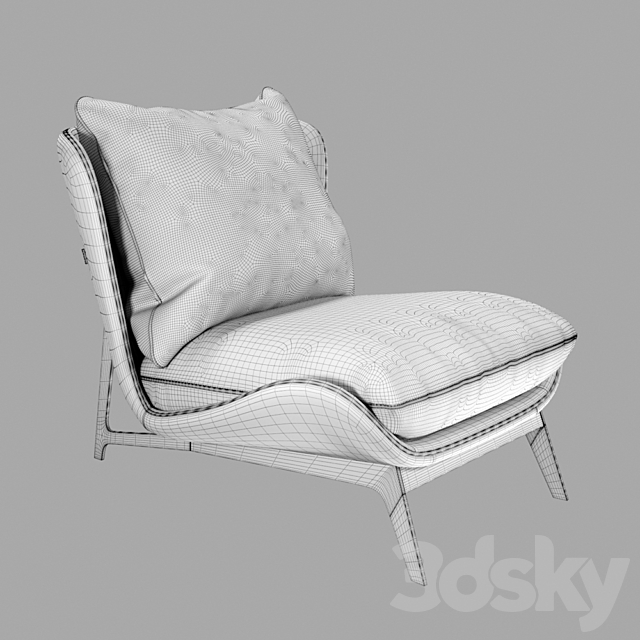 Timothy Oulton Rally Chair 3ds Max - thumbnail 3