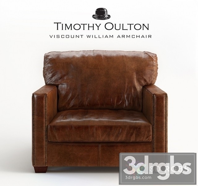 Timothy OultonWilliam Armchair 3dsmax Download - thumbnail 1