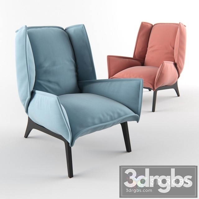 Toa Cinna Ligne Roset Armchair 3dsmax Download - thumbnail 1