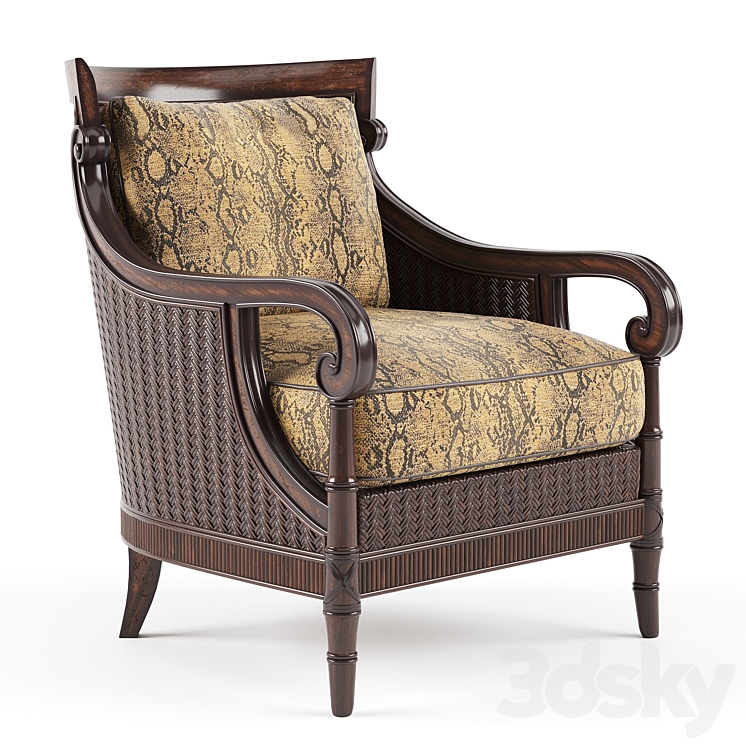 Tommy Bahama Stafford Chair 3DS Max Model - thumbnail 1