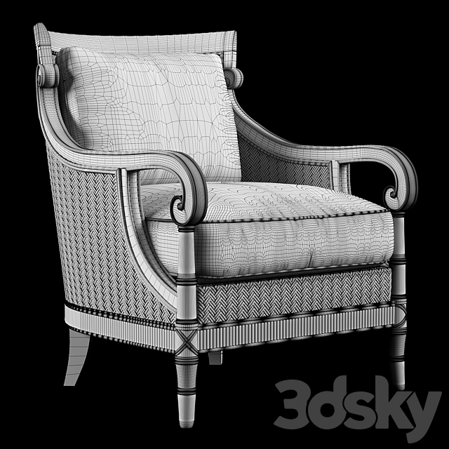 Tommy Bahama Stafford Chair 3DSMax File - thumbnail 3