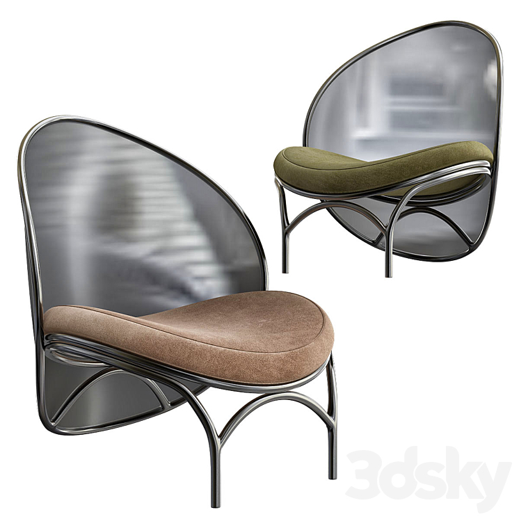 TON Lounge Chair Chips 3DS Max - thumbnail 1