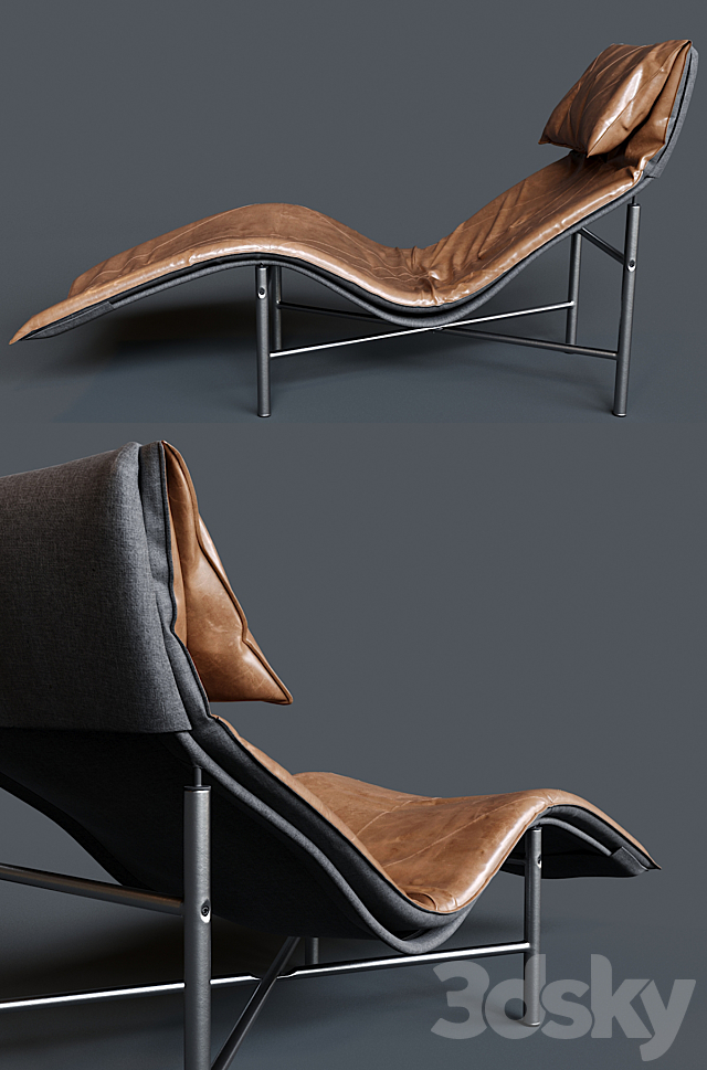 Tord Bjorklund Skye lounge chair for Ikea 3DSMax File - thumbnail 2