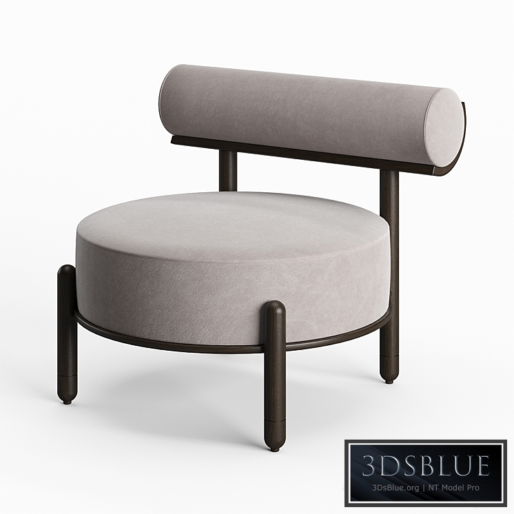 Torii Slipper Chair by Philippe Hurel 3DS Max - thumbnail 3