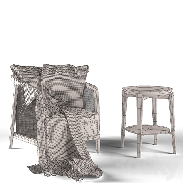 tosca armchair 3DSMax File - thumbnail 3