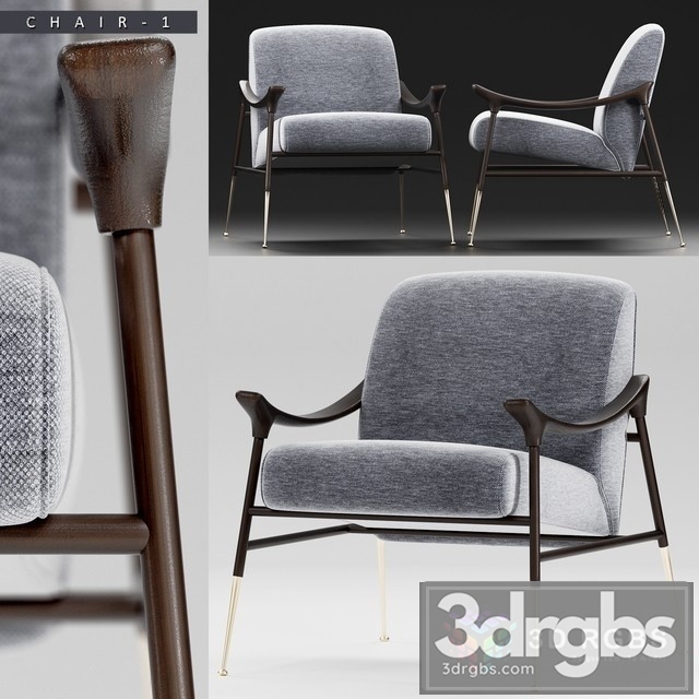 Tosconova Armchair 3dsmax Download - thumbnail 1