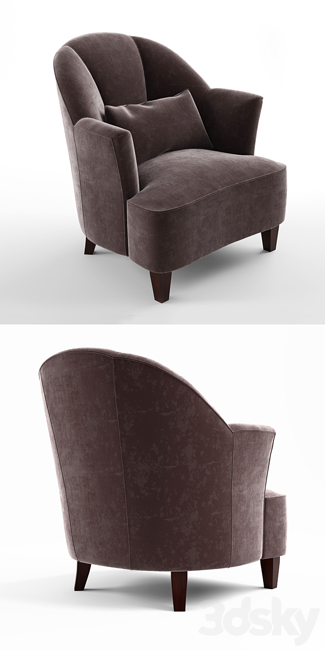 Tosconova. Armchair Shell. 3DSMax File - thumbnail 2