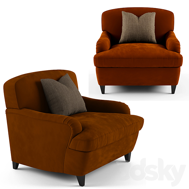 Tosconova Clayton armchair 3DSMax File - thumbnail 1