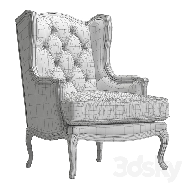 Tosconova Edward Captonne chair 3DSMax File - thumbnail 3