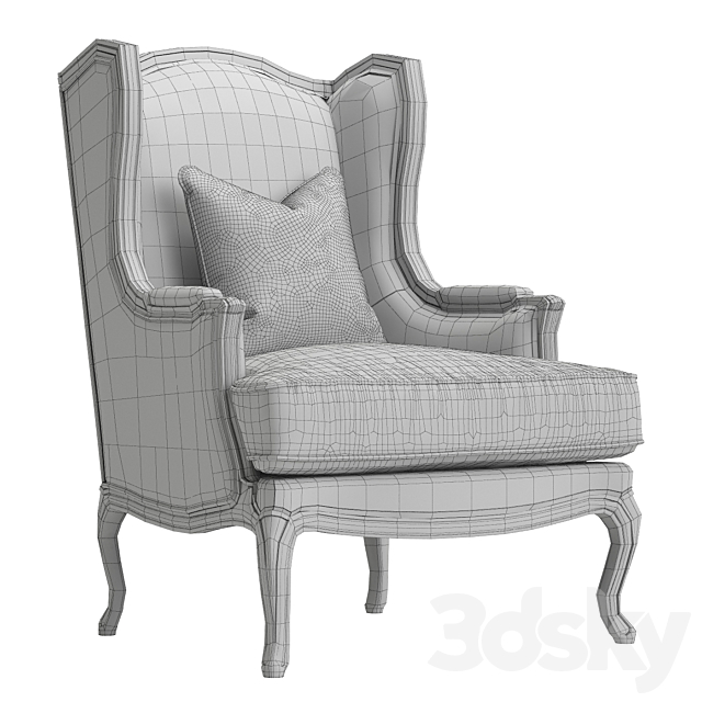 Tosconova Edward chair 3DSMax File - thumbnail 3