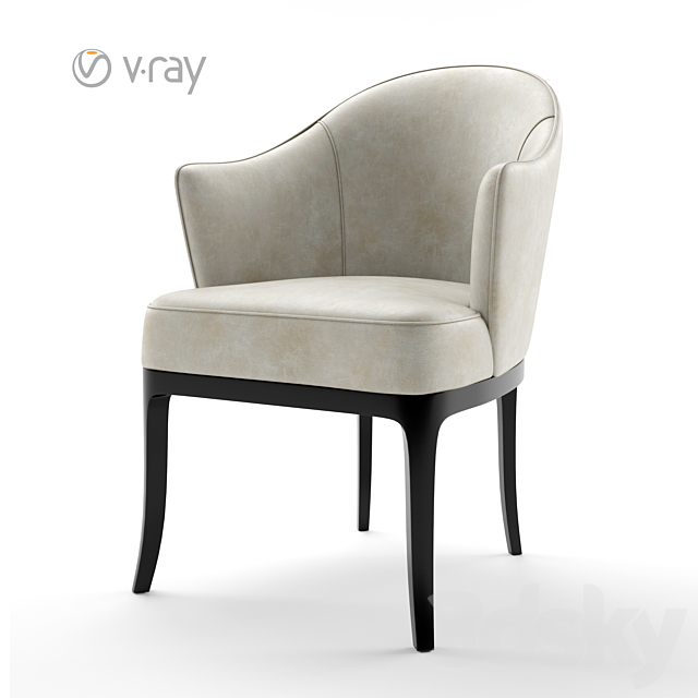 Tosconova. LORD armchair. 3DSMax File - thumbnail 1