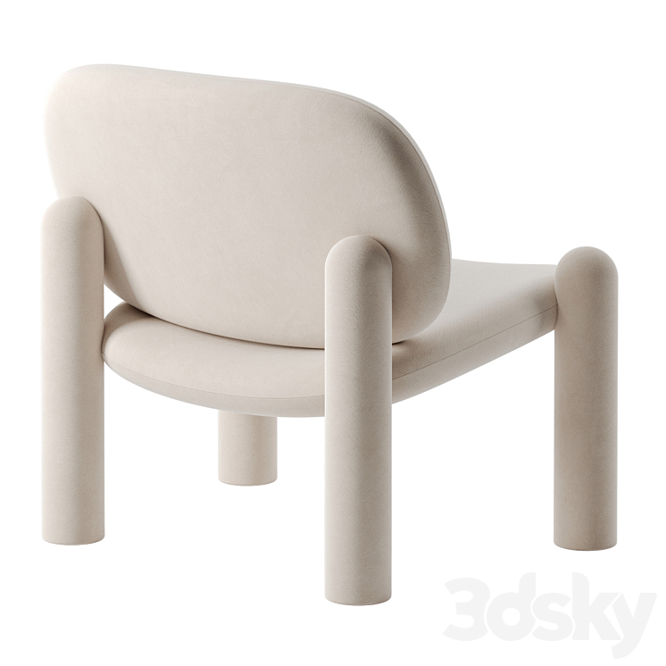 TOTTORI armchair by Driade 3DS Max Model - thumbnail 2