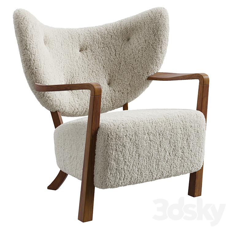 &Tradition Wulff Armchair 3DS Max Model - thumbnail 3