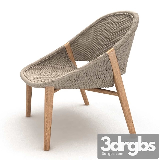 Tribu elio handwoven armchair 3d model 3dsmax Download - thumbnail 1