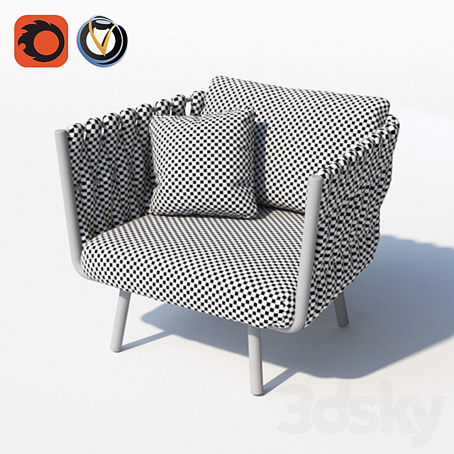 TRIBU TOSCA CLUBCHAIR 3DS Max Model - thumbnail 2