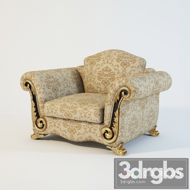 Turrit C405 Armchair 3dsmax Download - thumbnail 1