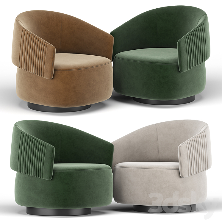 Twibe armchair 3DS Max - thumbnail 2