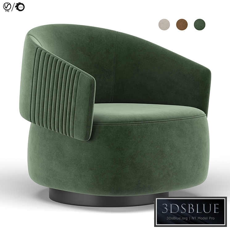 Twibe armchair 3DS Max - thumbnail 3